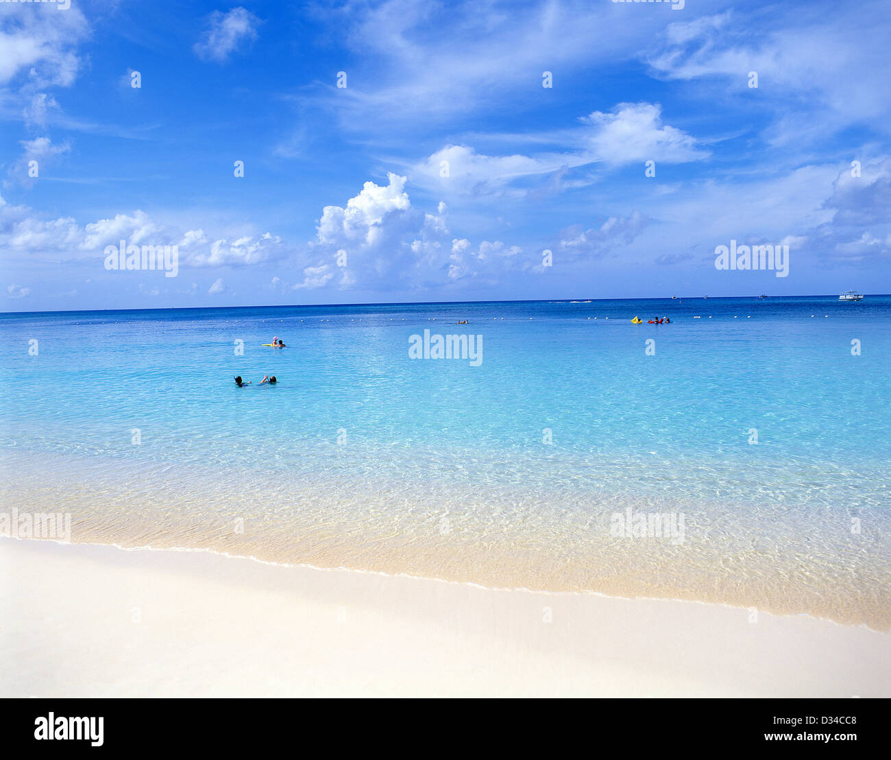 Seven Mile Beach, West Bay, Grand Cayman, Cayman Islands, Greater Antilles, Caribbean Stock Photo