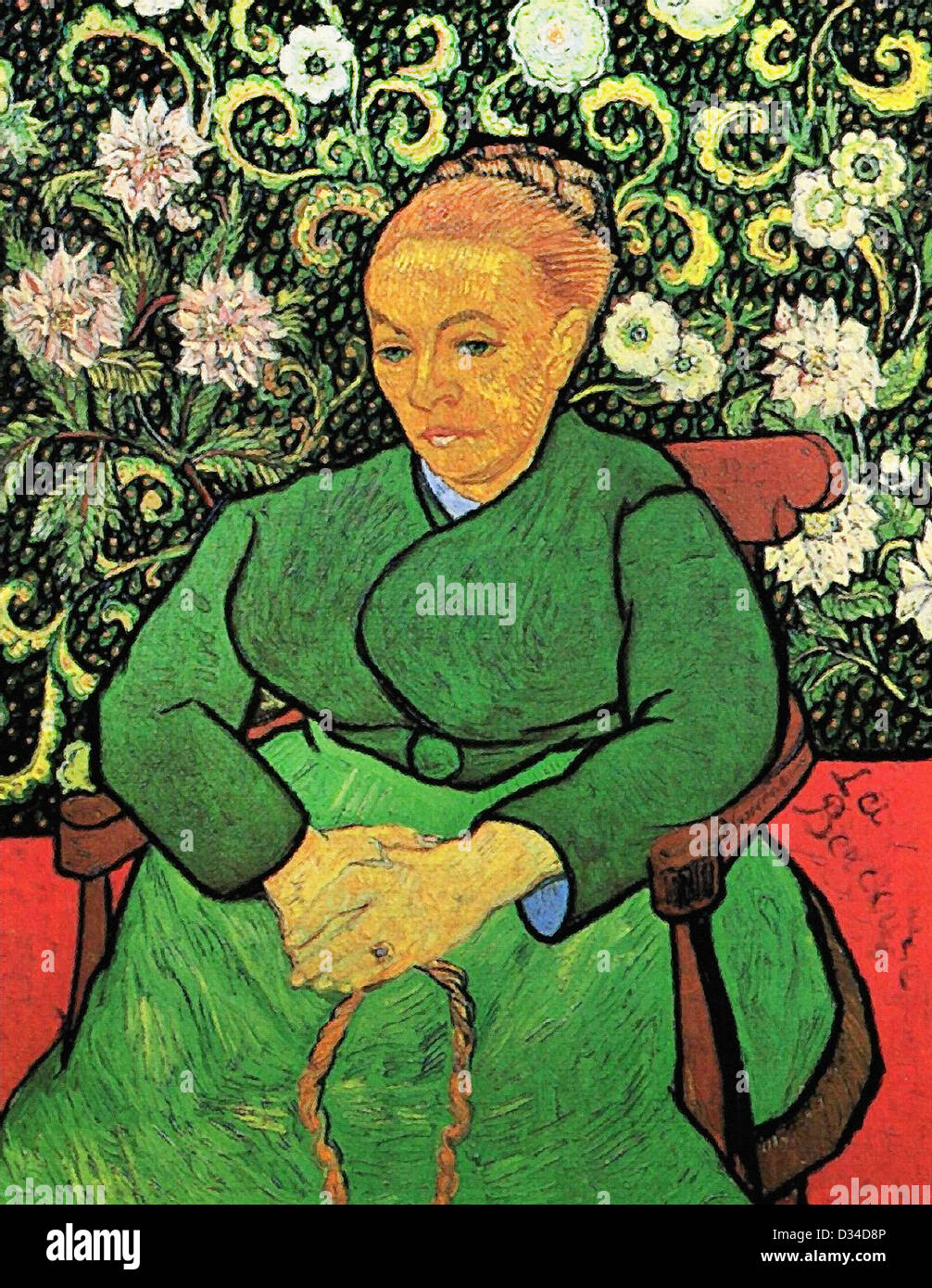 Vincent van Gogh, Madame Augustine Roulin. 1889. Post-Impressionism. Oil on canvas. Rijksmuseum Kröller-Müller, Otterlo Stock Photo