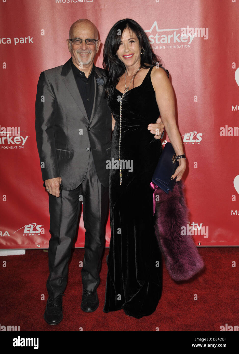 Los Angeles, California, USA. 8th February 2013. Amy Bittan, Roy Bittan