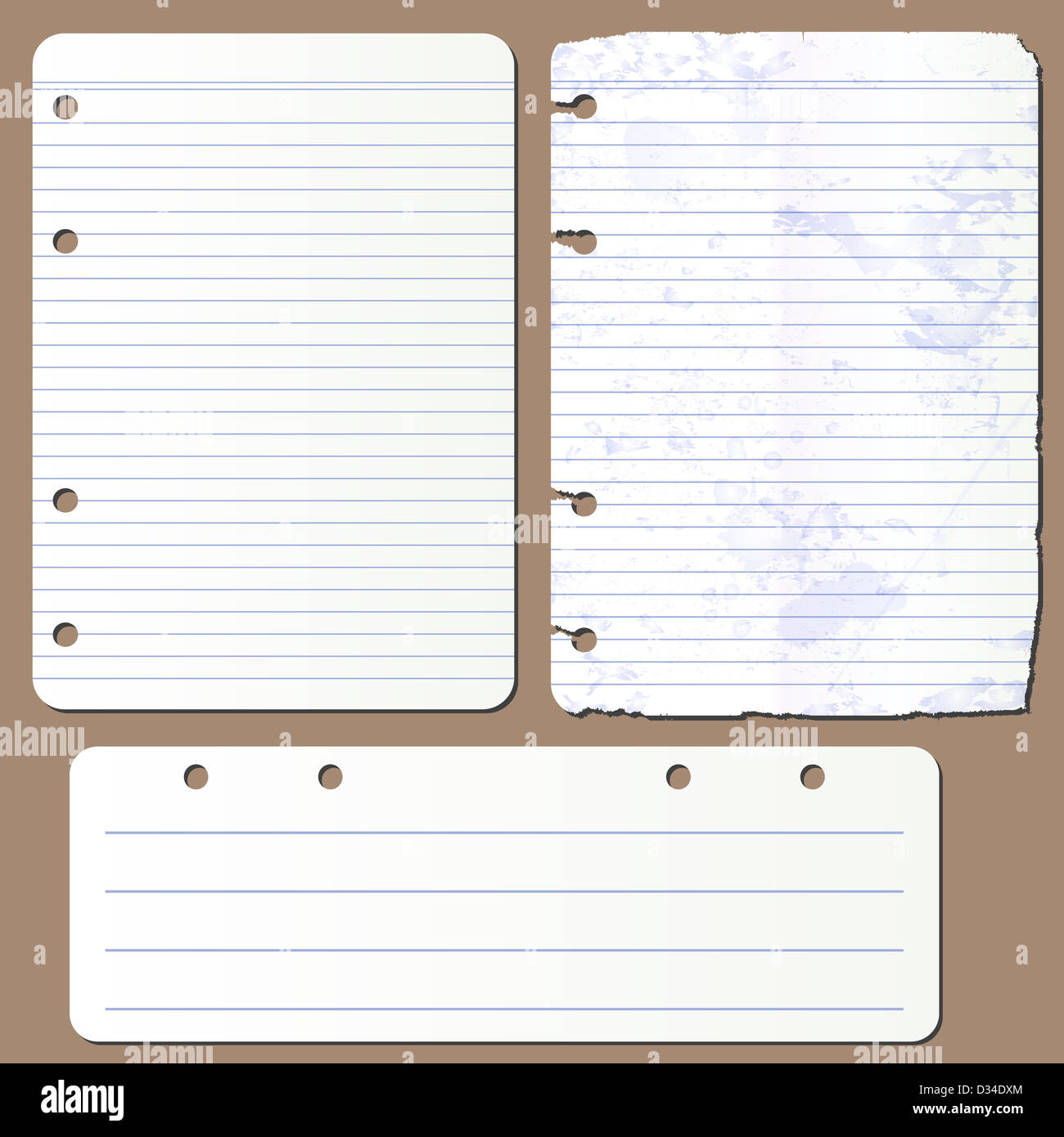 pages from notepad Stock Photo Alamy