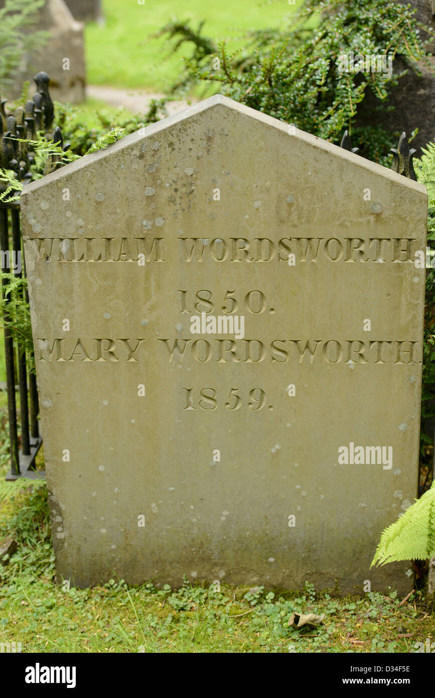 William Wordsworth Grave Stock Photo