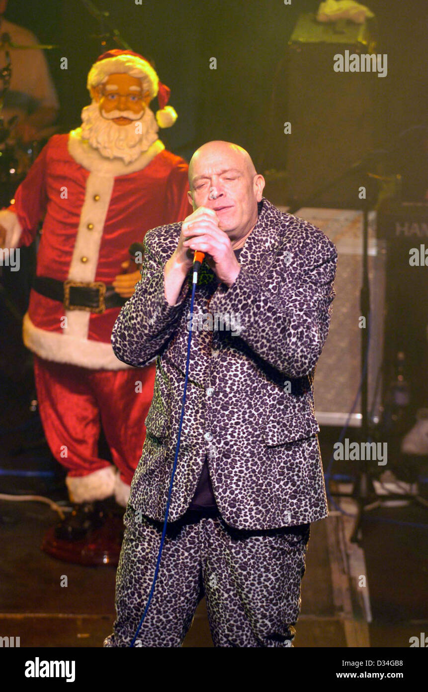 Buster Bloodvessel performing with Bad Manners at the Newport Centre