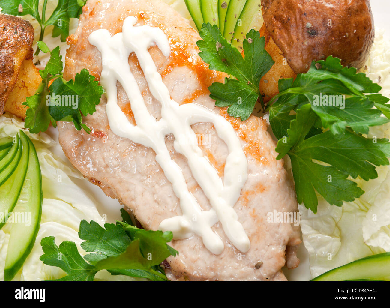 porks Roast.Italian cuisine Stock Photo