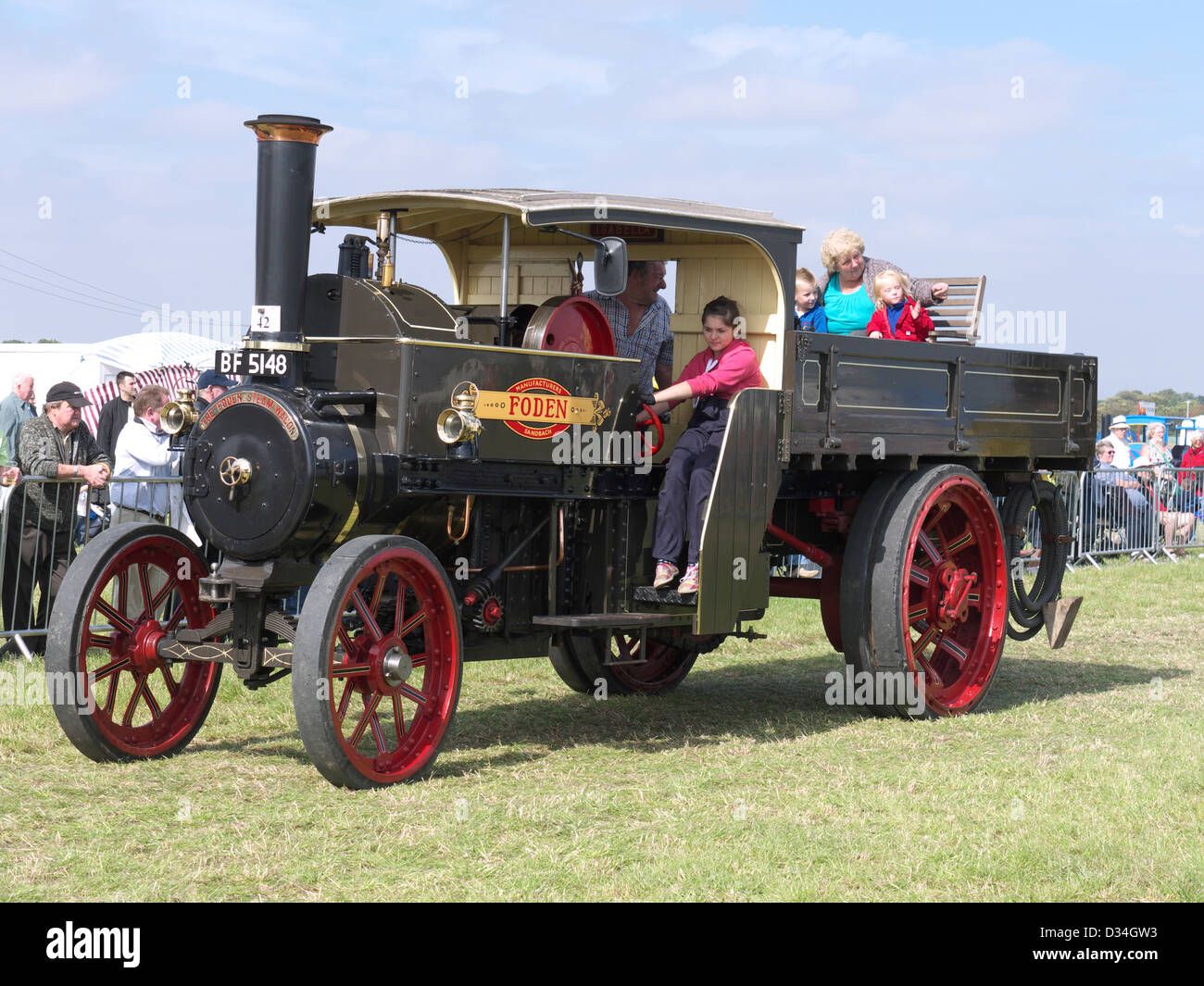 1907 Foden steam wagon 'Isabella'at Boston Steam and Vintage festival Stock Photo