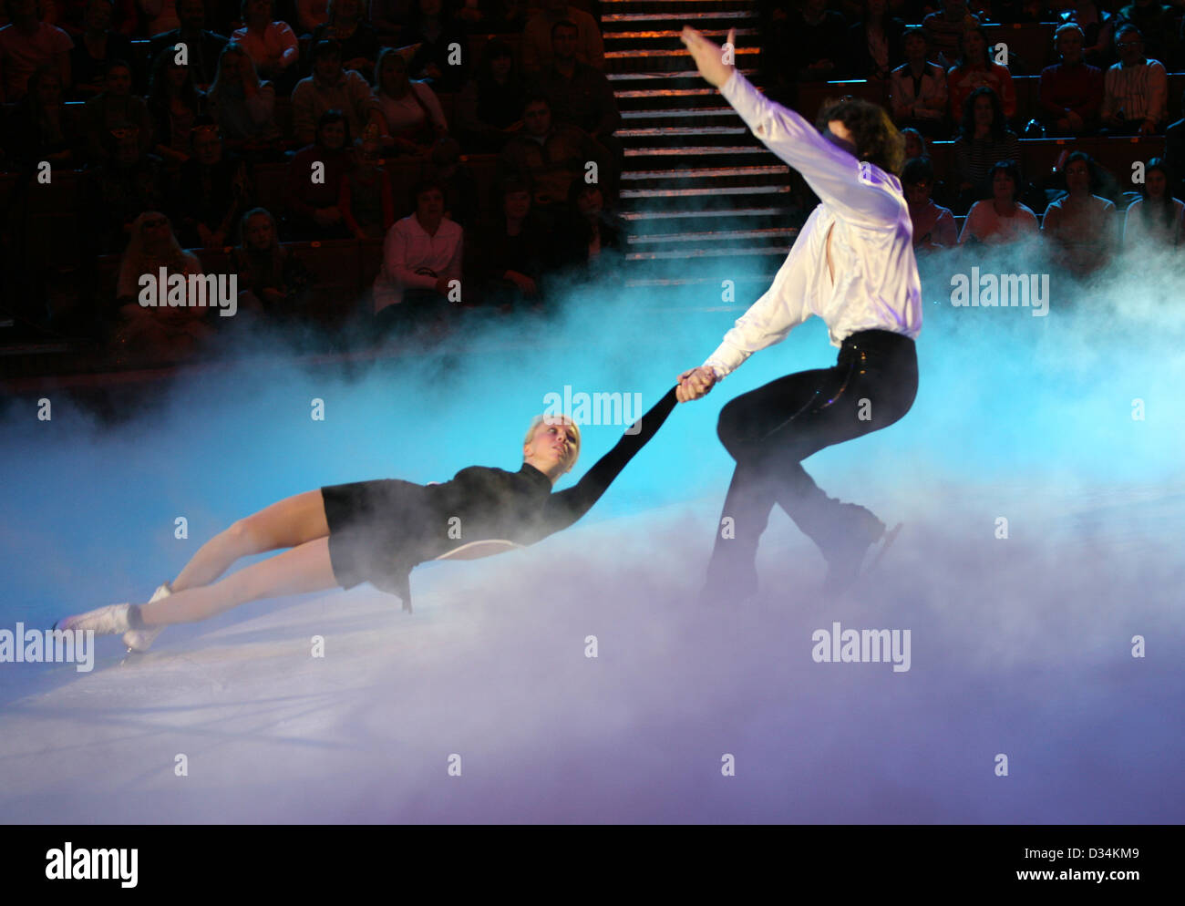 Russian figure skaters Stock Photo