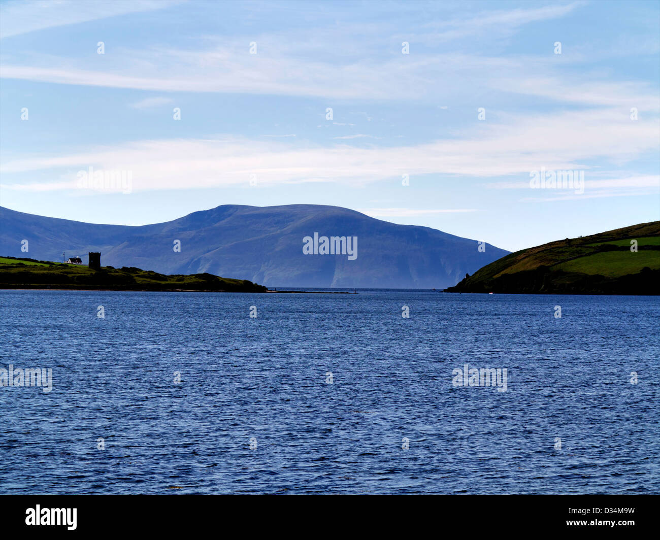 The Dingle Peninsula, Kerry, Ireland in blue sky Stock Photo