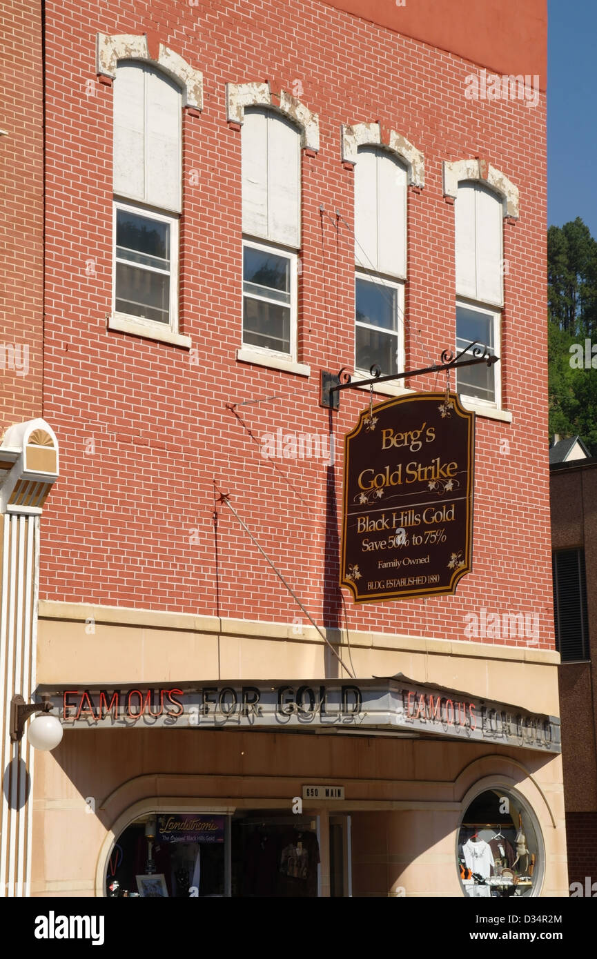 1 bergs gold strike black hills gold jewellery hires stock photography