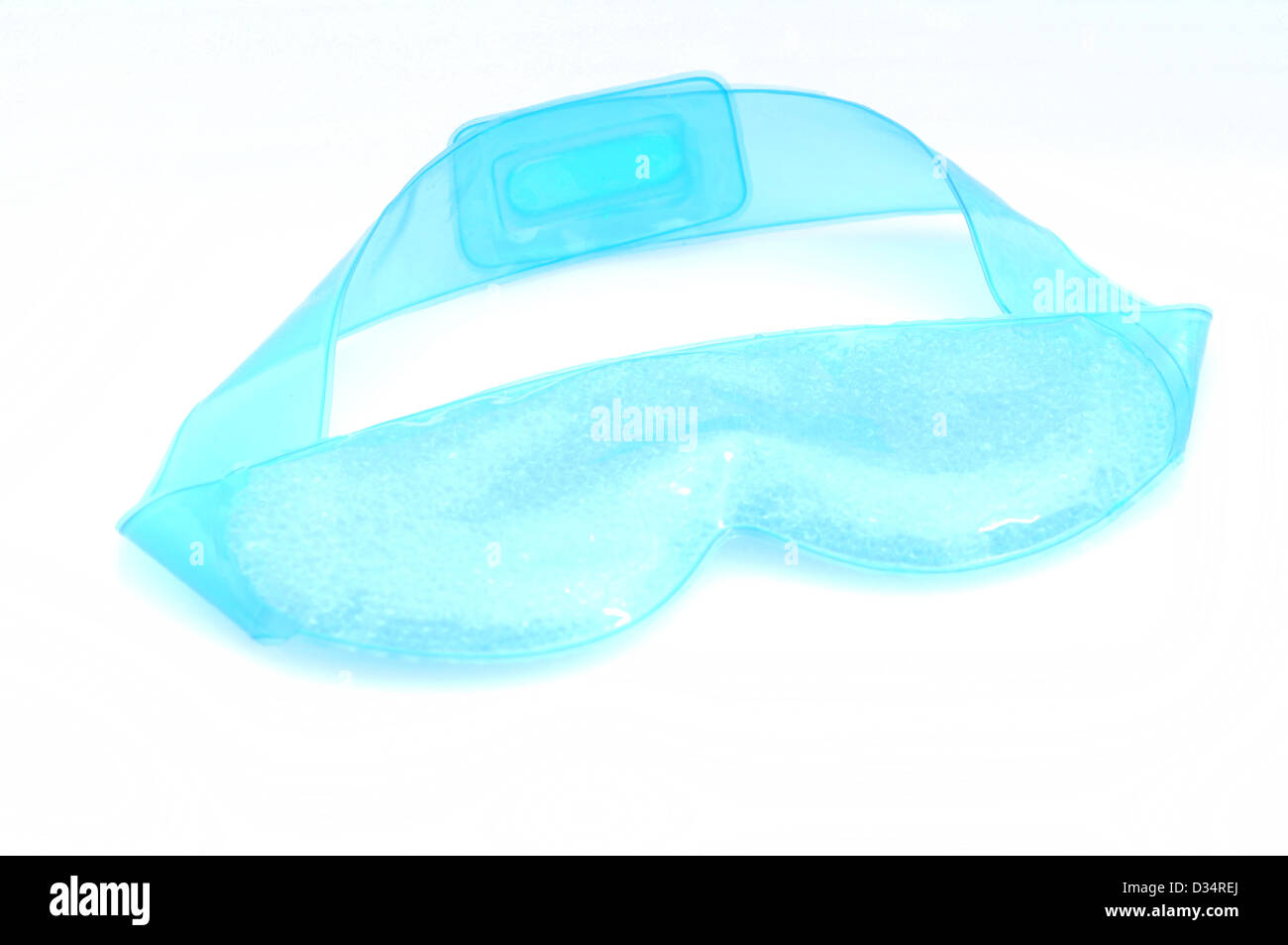 an eye mask with cooling beads for a relaxing beauty treatment Stock Photo
