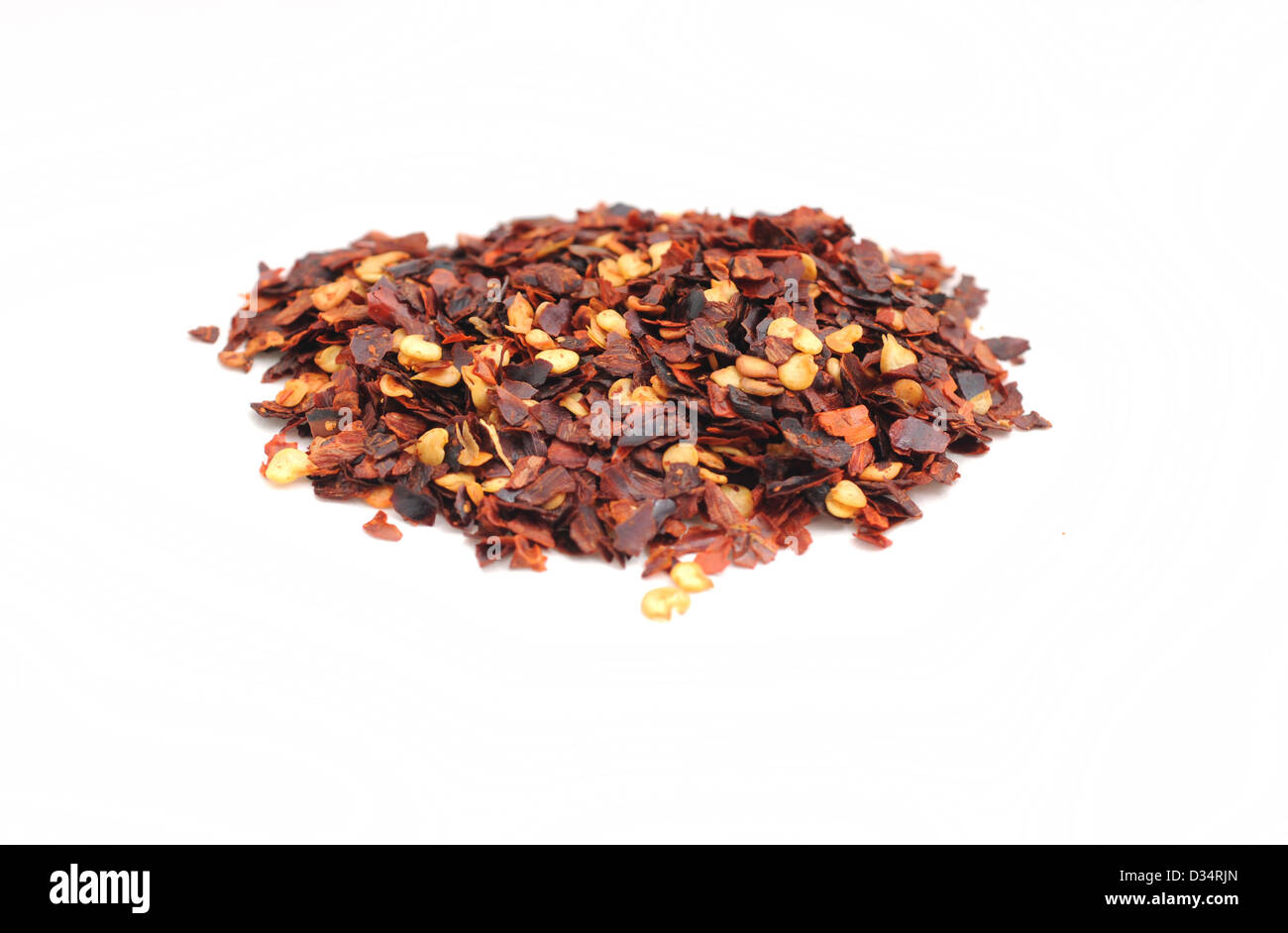 Spicy red pepper on white background Stock Photo