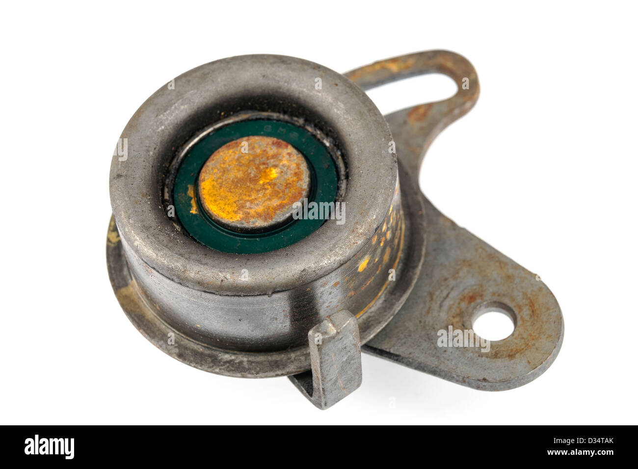 Worn out idler pulley Stock Photo Alamy