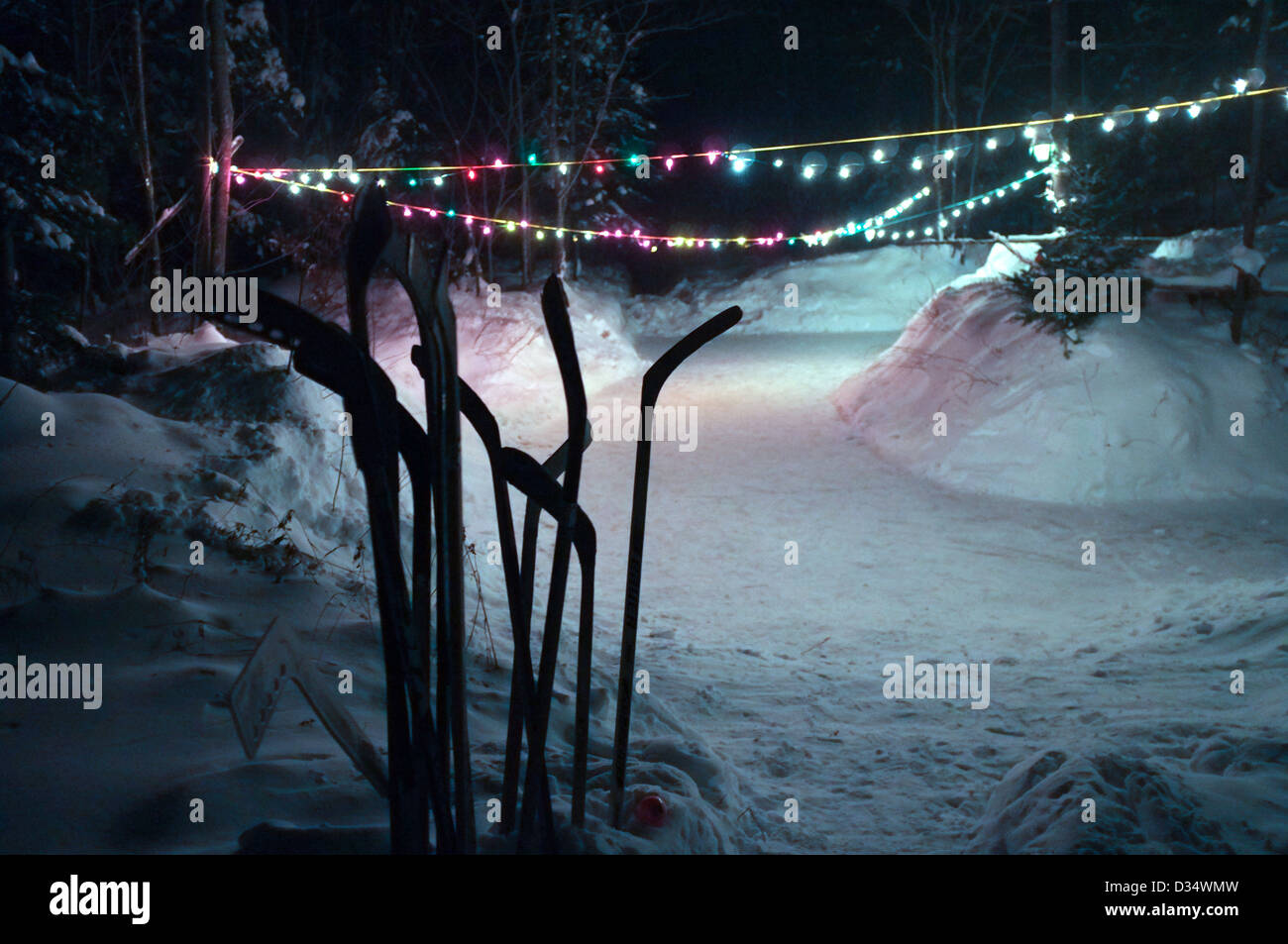 Backyard Rink Stock Photos Backyard Rink Stock Images Alamy
