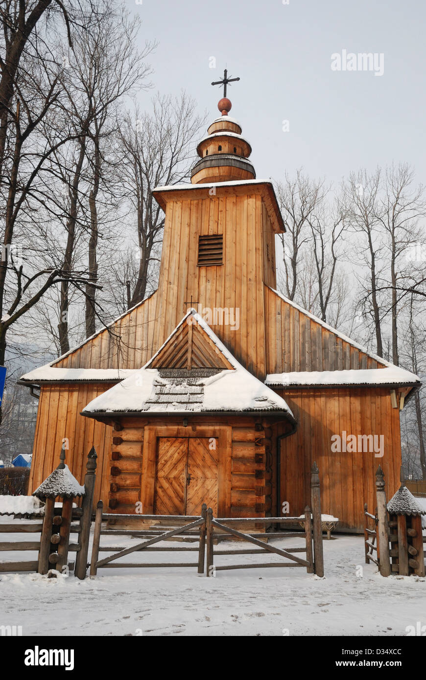 St Clement's church, Zakopane, Poland. Stock Photo