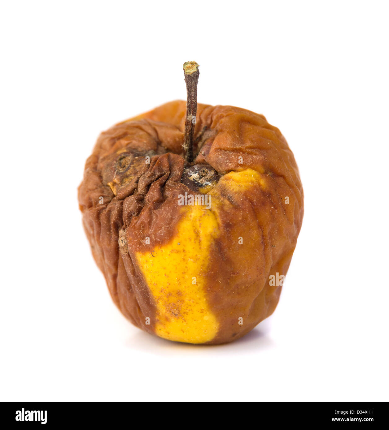 Premium PSD  One rustic old apple rotten apple closeup isolated on a  transparent background