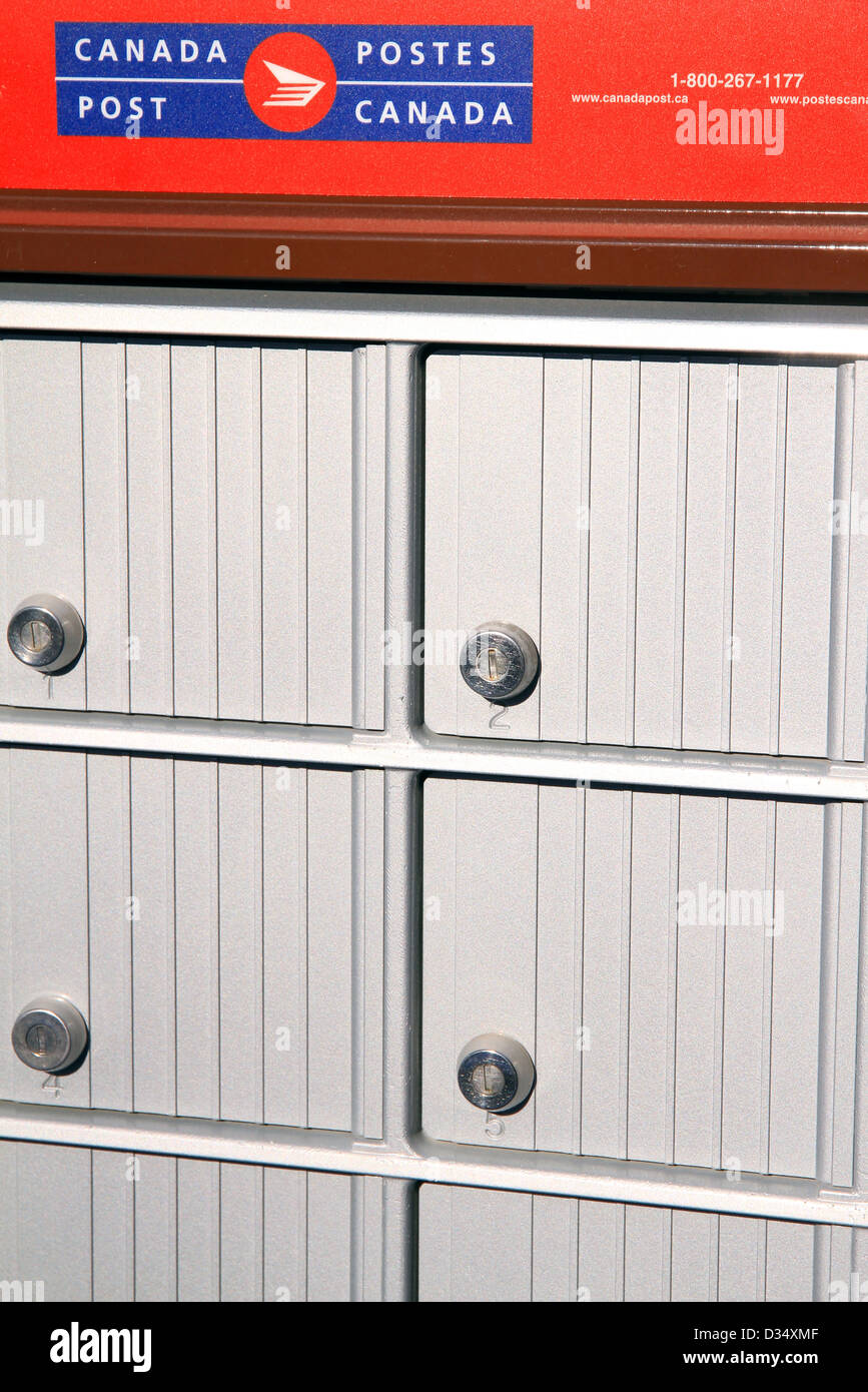 Canada Post Mailboxes Stock Photo Alamy