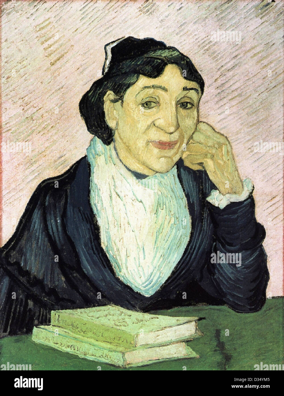 Vincent van Gogh, L'Arlesienne, Portrait of Madame Ginoux. 1890. Post-Impressionism. Oil on canvas. Rijksmuseum Kröller-Müller, Stock Photo