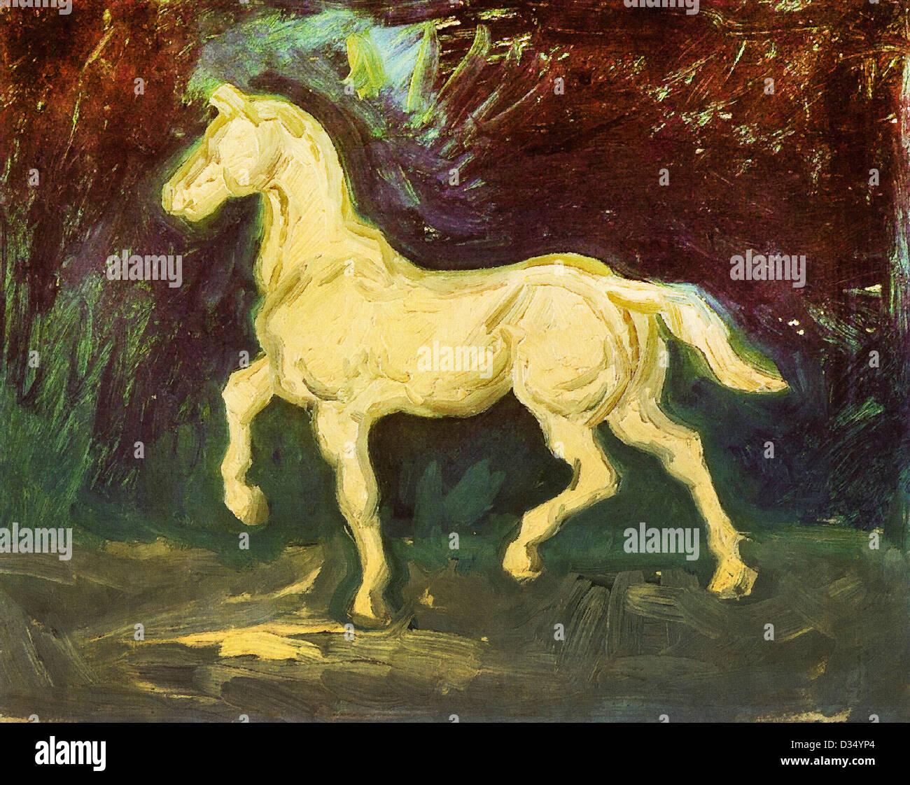 Vincent van Gogh, Plaster Statuette of a Horse. 1886. Post-Impressionism. Oil on cardboard.  Van Gogh Museum, Amsterdam Stock Photo