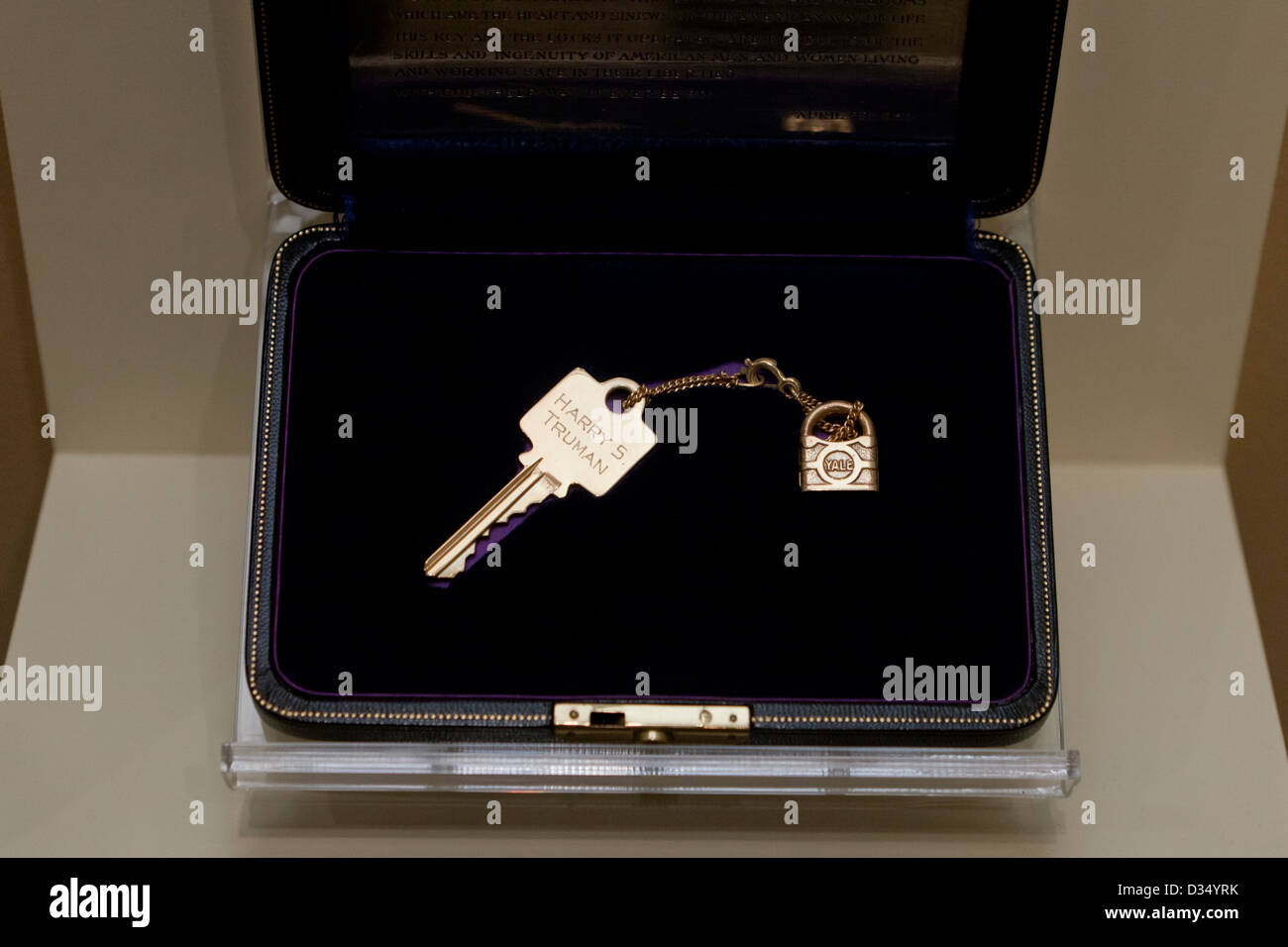 White House master key given to Harry Truman Stock Photo