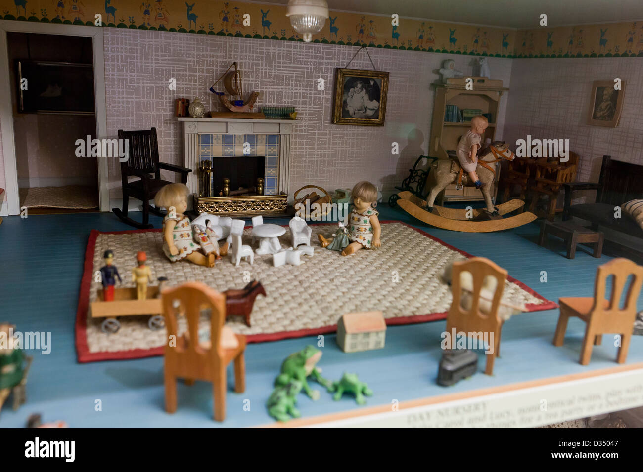 Dollhouse interior Stock Photo