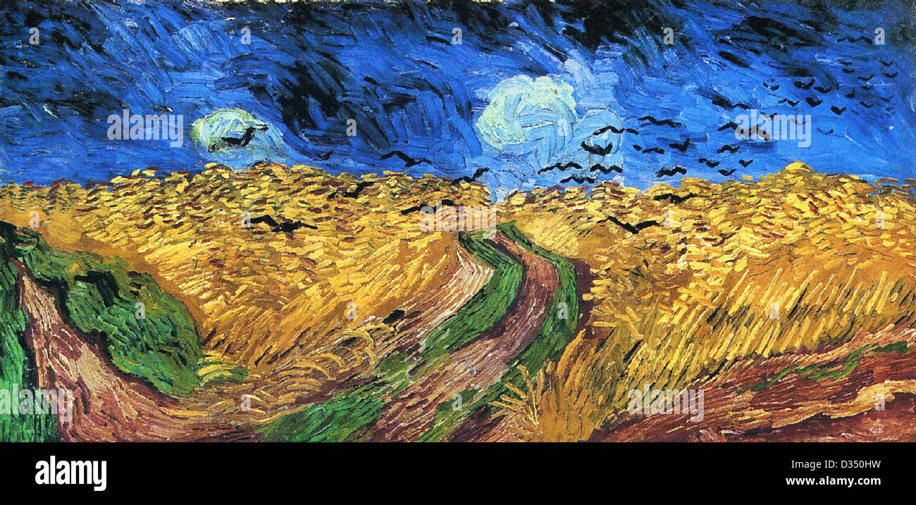 Vincent van Gogh Wheatfield with Crows. 1890. Realism. Oil on canvas Stock  Photo - Alamy