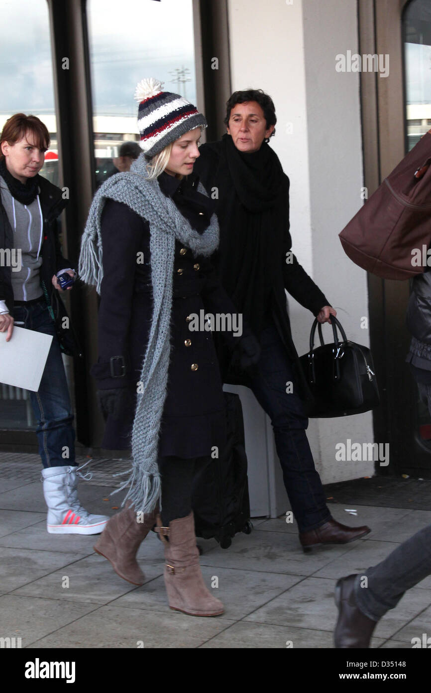 Actress Melanie Laurent Arrives At Tegel Airport To Attend The 63rd Stock Photo Alamy