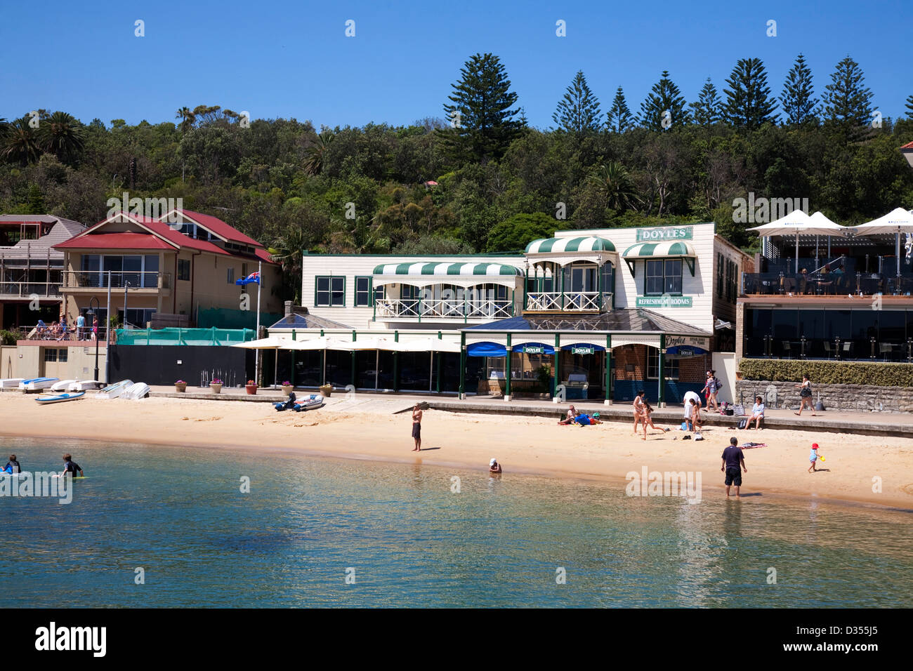 Doyles on the Beach Restaurant - Marine Parade at Watsons Bay Sydney Australia Stock Photo