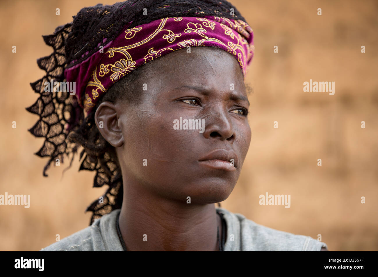 Barsalogho, Burkina Faso, May 2012: Village women discuss why they cook with baobab leaves. Stock Photo