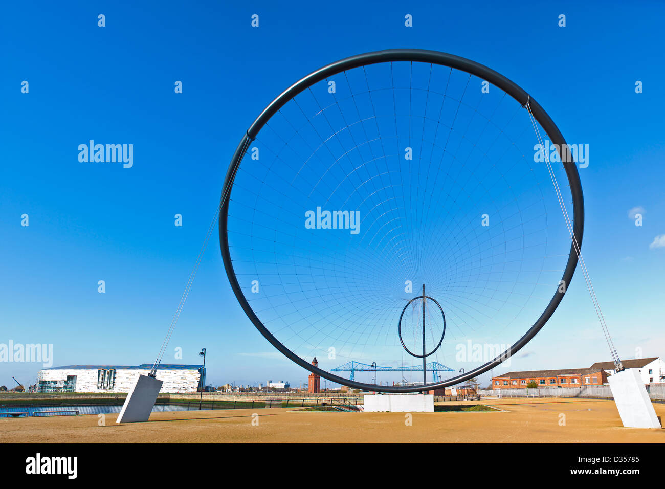Temenos is the first of 5 public art installations that will form the worlds largest art installation project in Middlesborough, Stock Photo