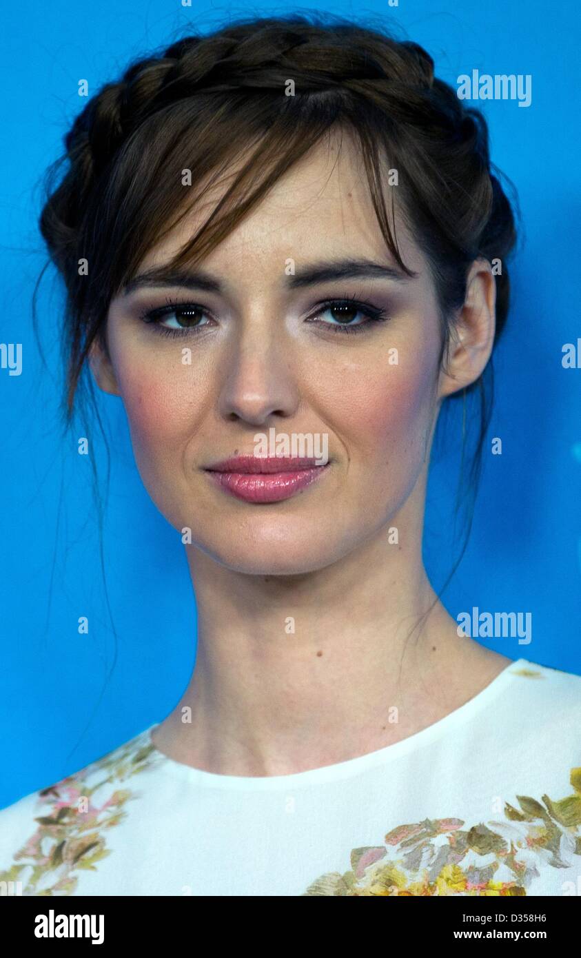 French actress Louise Bourgoin poses at a photocall for the movie 'The Nun' ('La Religieuse') during the 63rd annual Berlin International Film Festival, in Berlin, Germany, 10 February 2013. The movie is presented in competition at the Berlinale. Photo: Michael Kappeler dpa Stock Photo