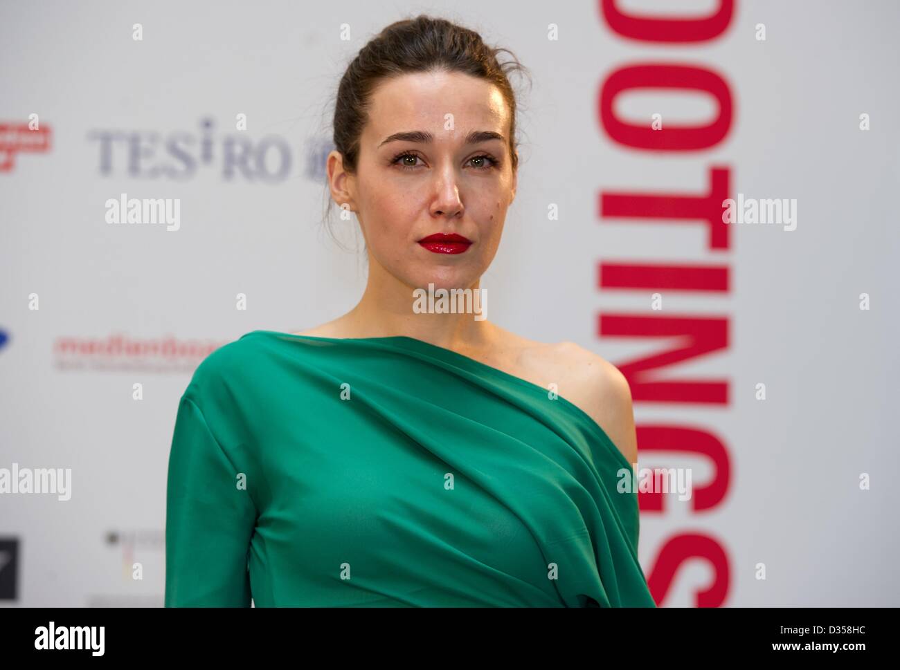 Actress Arta Dobroshi of Kosovo attends a photocall of the Shooting