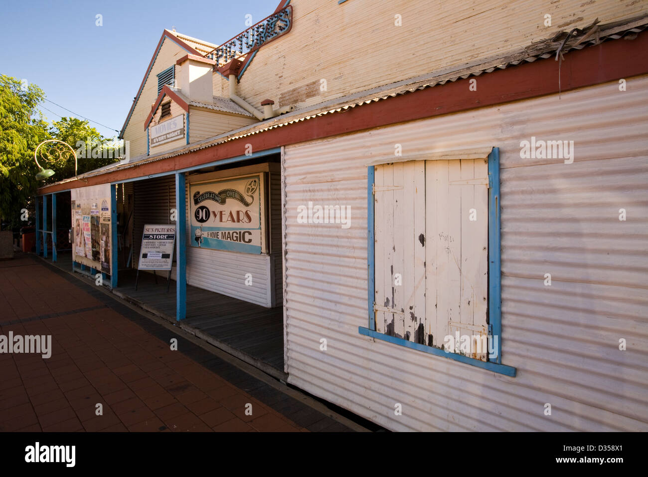Sun Picture Gardens outdoor theatre, Broome, Western Australia Stock