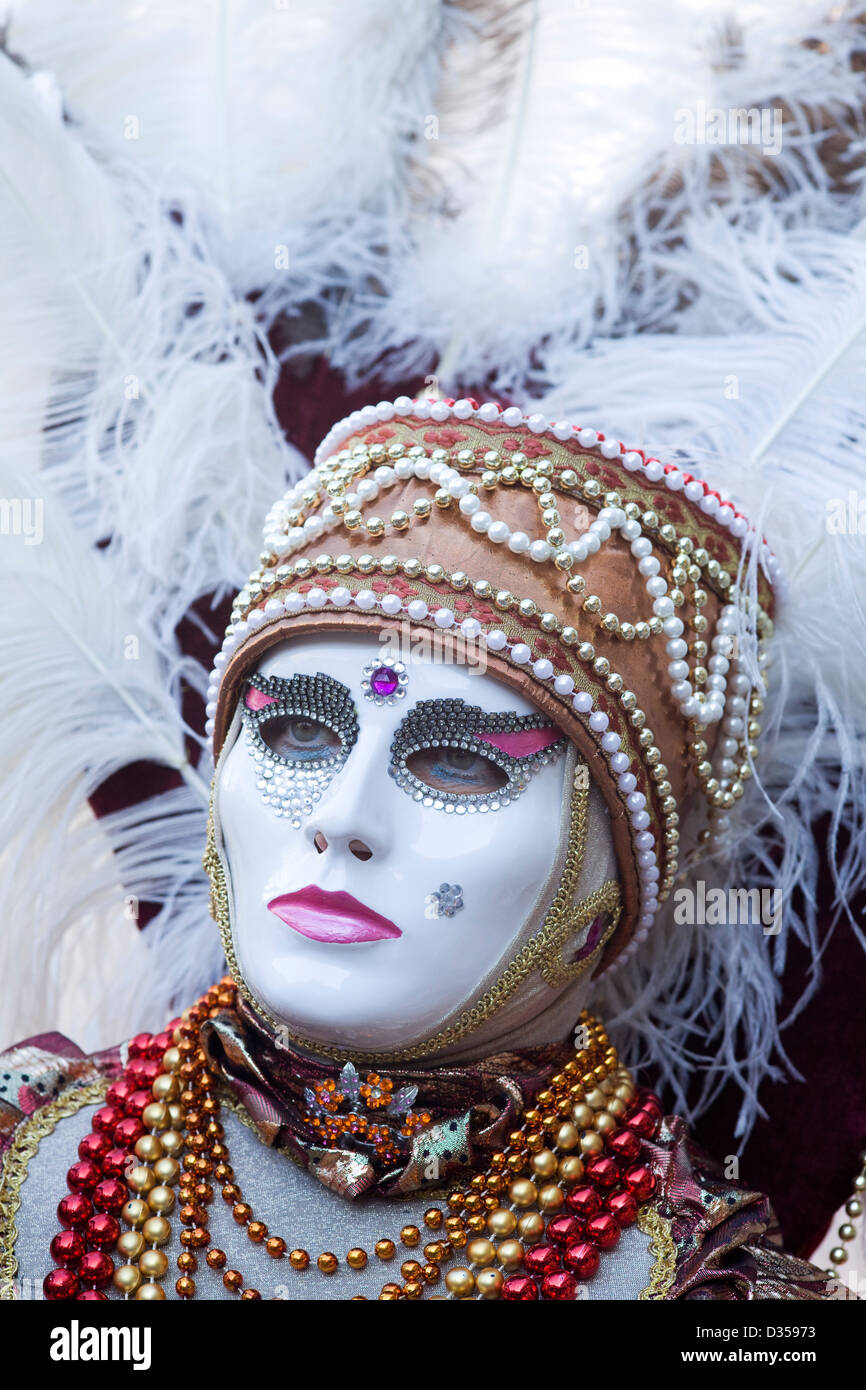 Traditional masks being worn at the carnival of Venice in San