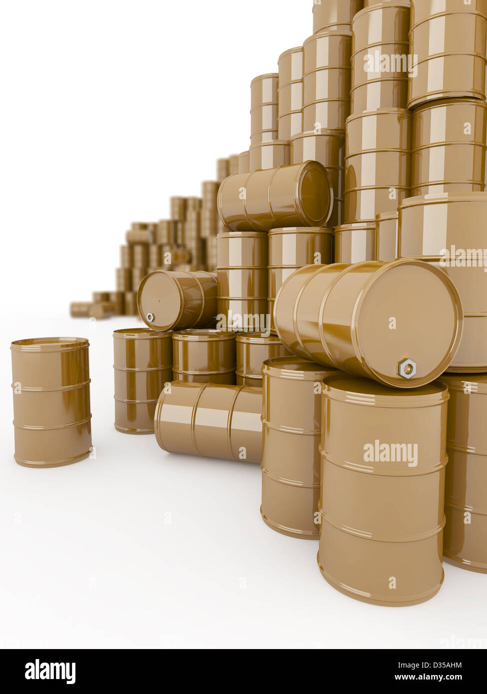 Oil and Petroleum. Barrels on white isolated background Stock Photo Alamy