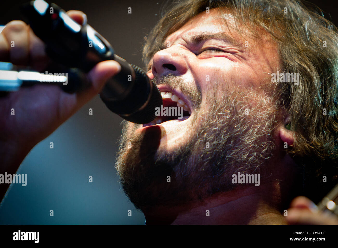 October 16, 2012 - During the 'Rize Of The Fenix Tour 2012' the Tenacious D performs at The Mediolanum Forum, Milan, Italy Stock Photo