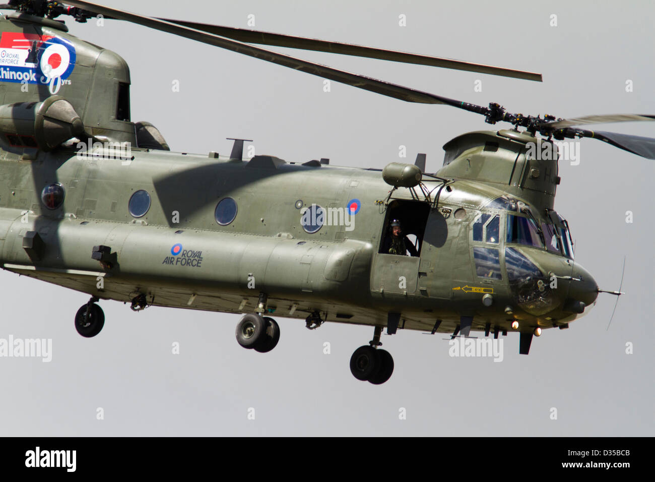 RAF Chinook Helicopter Stock Photo