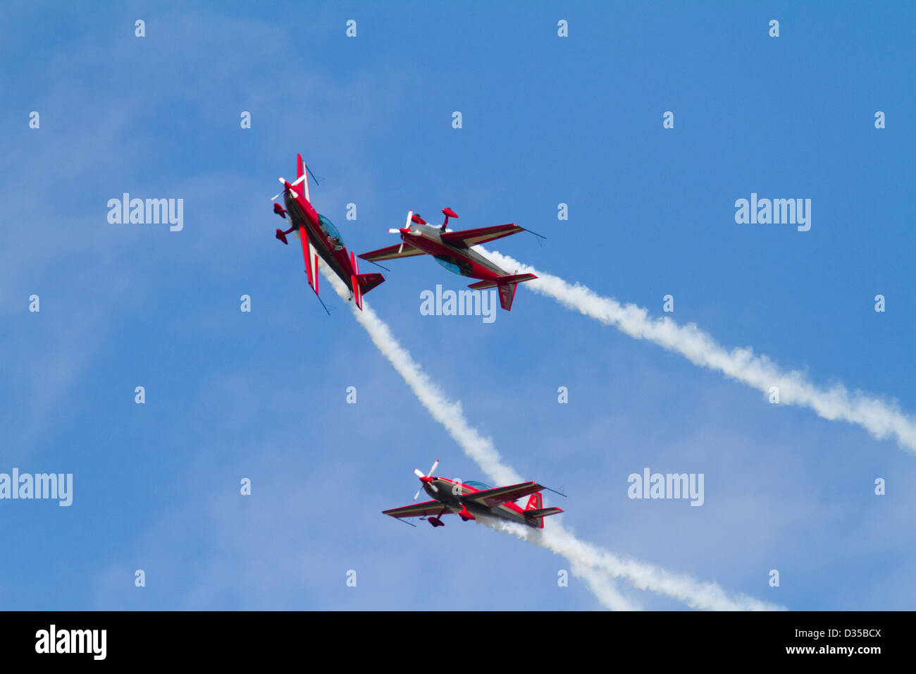 Royal Jordanian Air Force Falcons Aerobatic display team Stock Photo