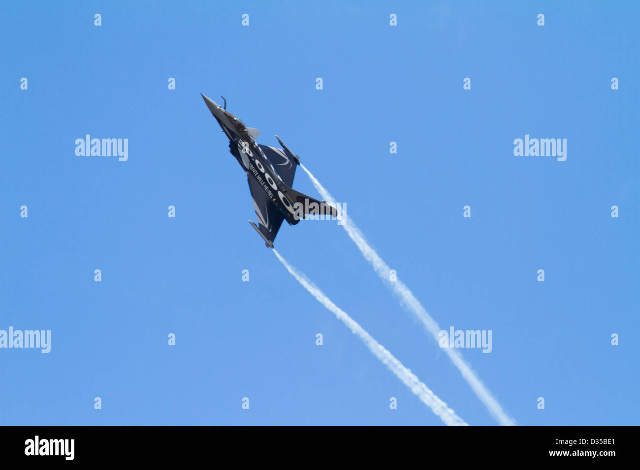 Dassault Rafale jet fighter aircraft in flight Stock Photo