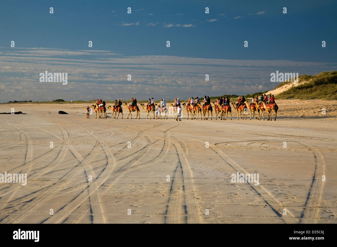 A camel ride on Cable Beach -- at either sunrise or sunset -- is a ...