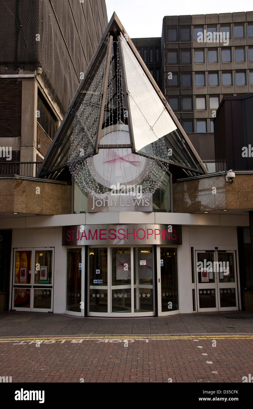 The centre of Edinburgh closed on Christmas Day - St James Shopping Centre. Stock Photo