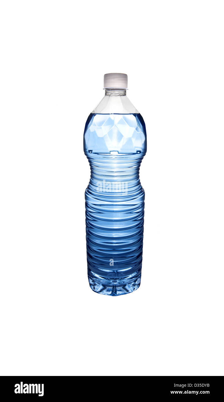 Shiny blue mineral water Stock Photo Alamy