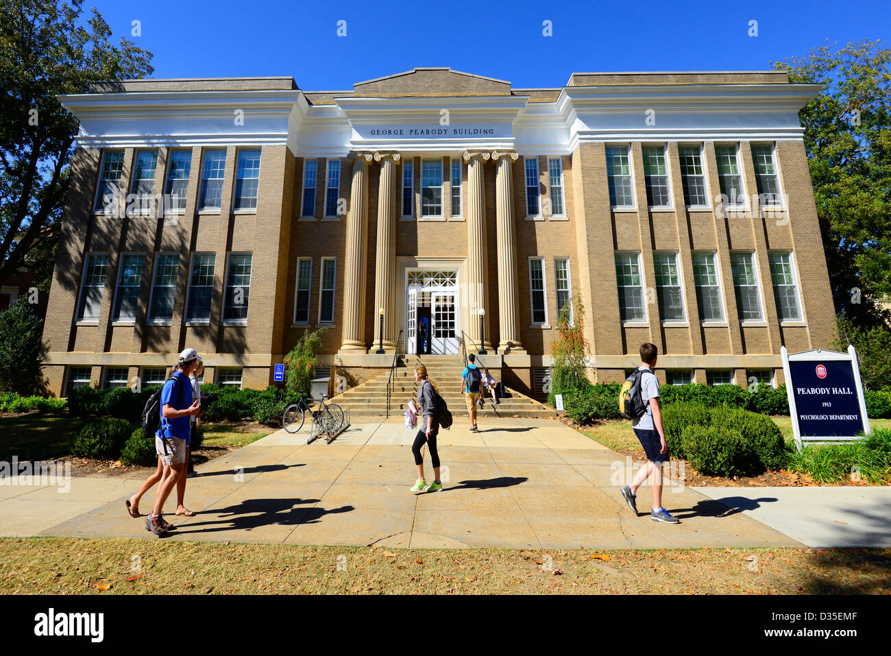 Peabody Hall Ole Miss Campus University Oxford Mississippi MS Stock Photo