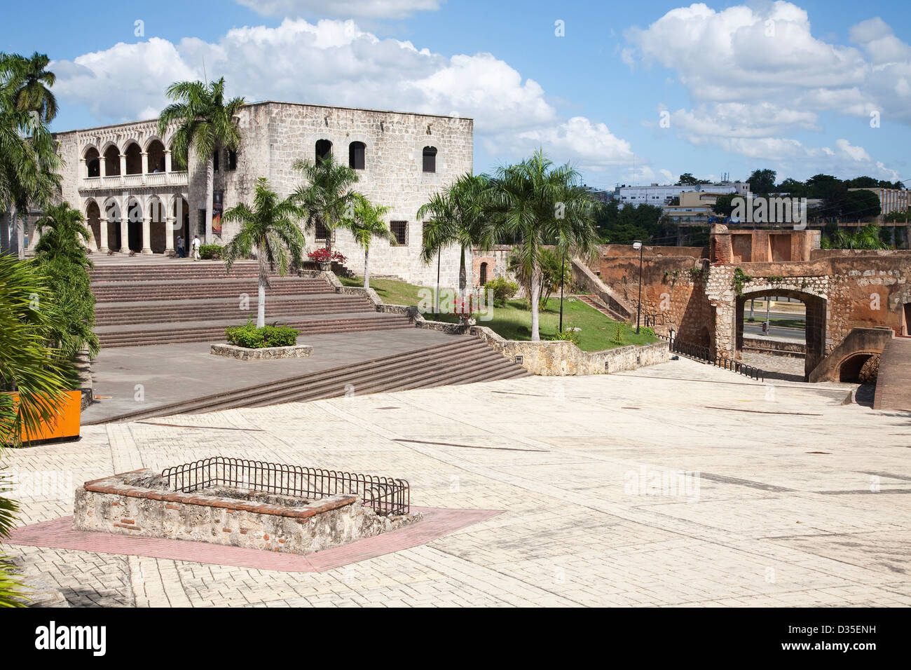 america, caribbean sea, hispaniola island, dominican republic, santo domingo town, virreinal palace of diego colon Stock Photo