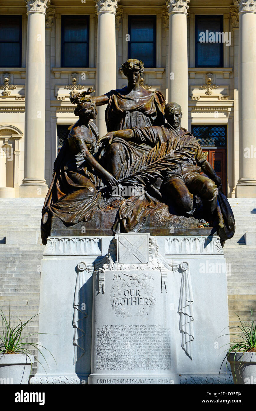 Confederate Women Monument State Capitol Jackson Mississippi MS US