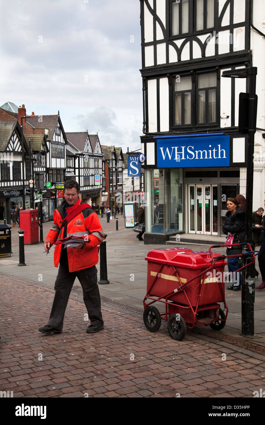 The shops and streets of the Lancashire Town of Wigan, UK Stock Photo