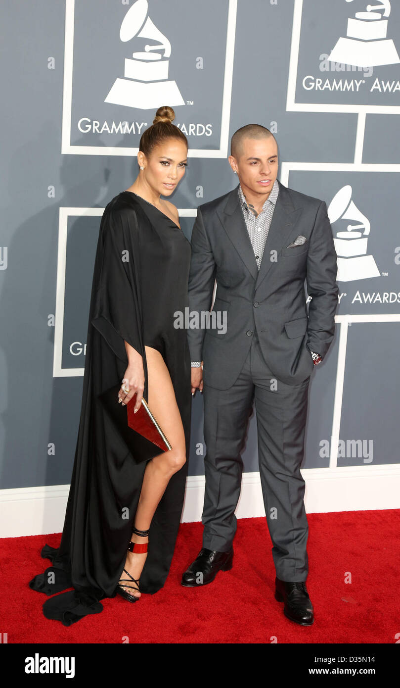 Los Angeles, California, USA. 10th February 2013. Jennifer Lopez (L ...