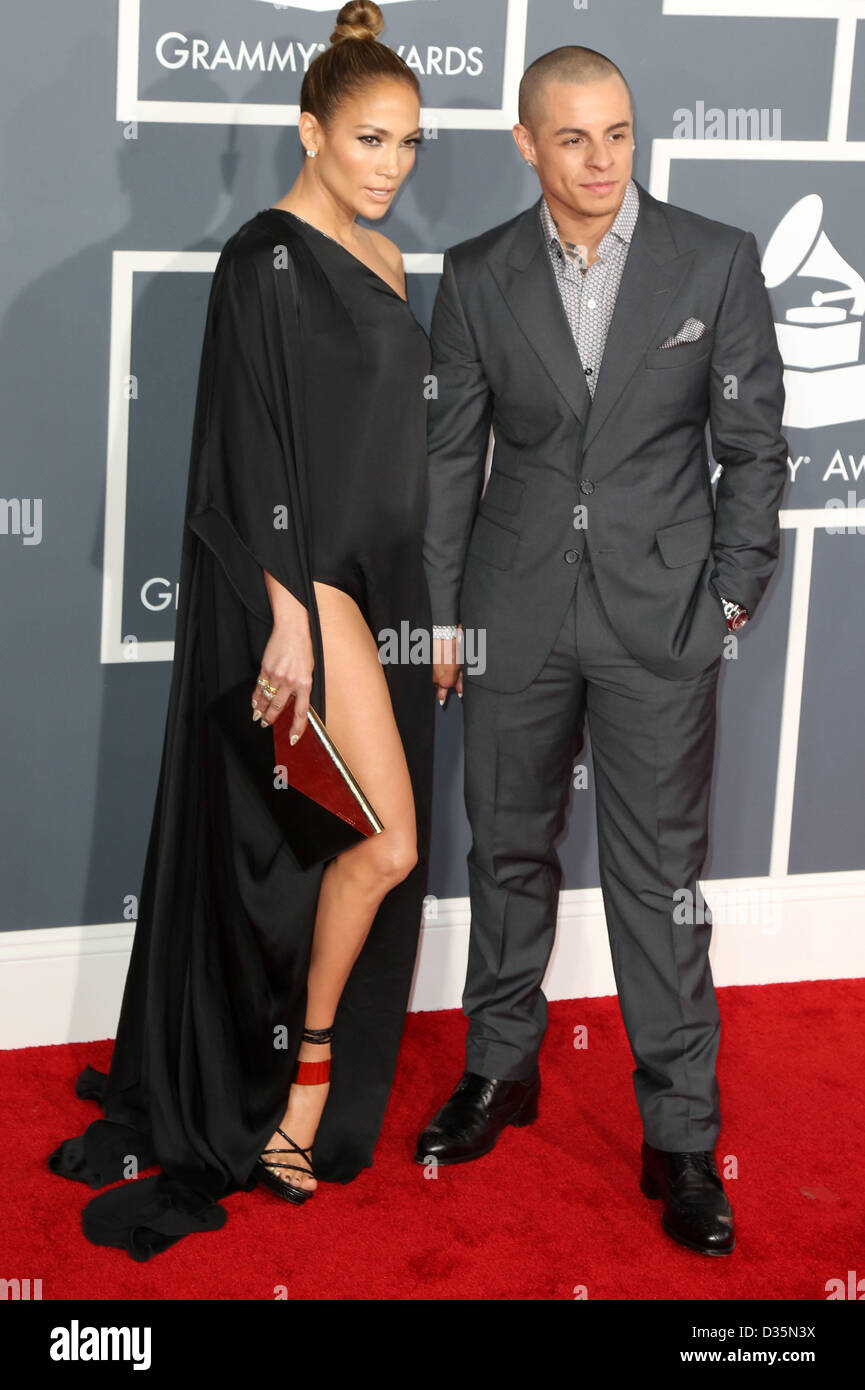 Los Angeles, California, USA. 10th February 2013. Jennifer Lopez (L ...