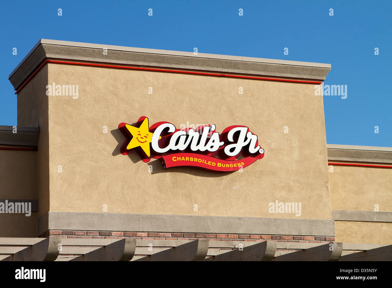 Carl's Junior fast food restaurant and drive through. Orange California