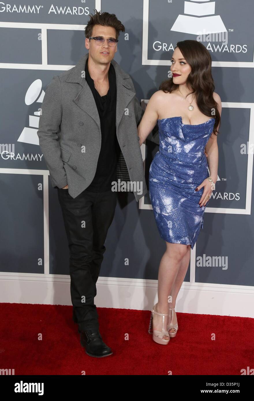 lokalisere band Rejsebureau Los Angeles, California, USA. 10th February 2013. Nick Zano, Kat Dennings  at arrivals for The 55th Annual Grammy Awards - ARRIVALS, STAPLES Center,  Los Angeles, CA February 10, 2013. Photo By: Jef
