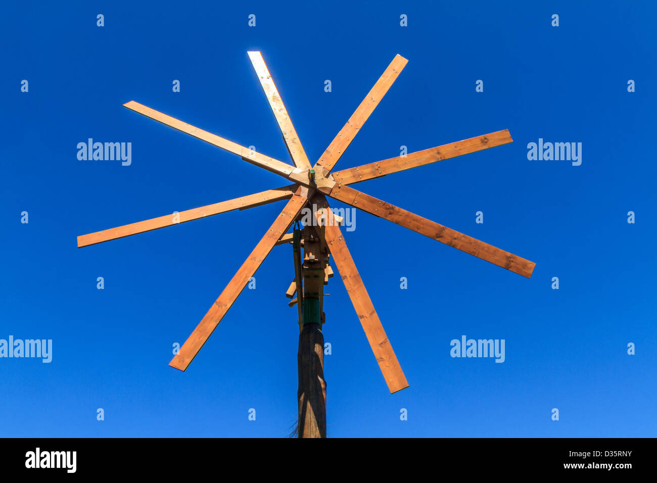 Wooden windmill (Klapotetz), Styria, Austria Stock Photo