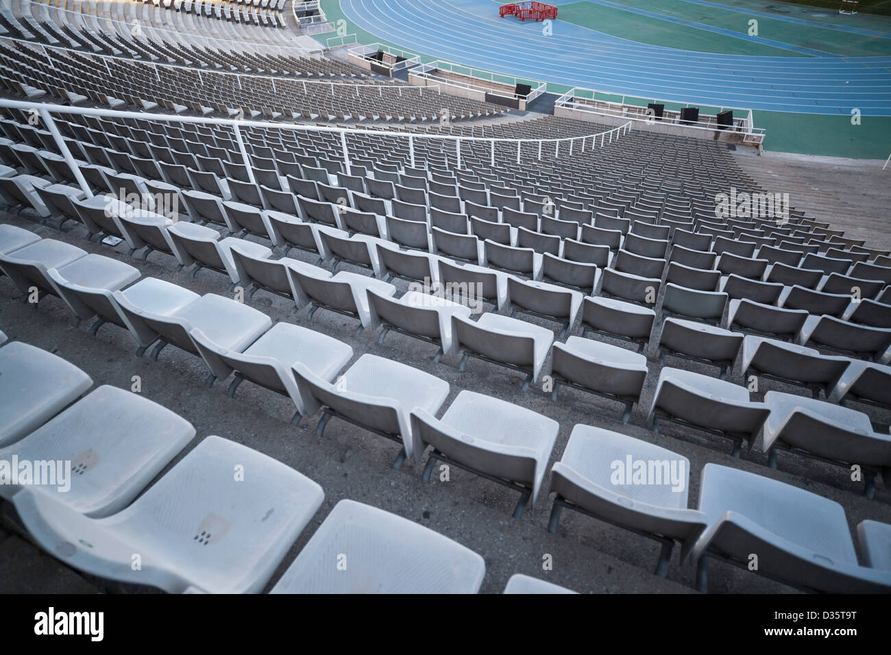 Olympic stadium Lluis Companys in montjuic,Barcelona Stock Photo