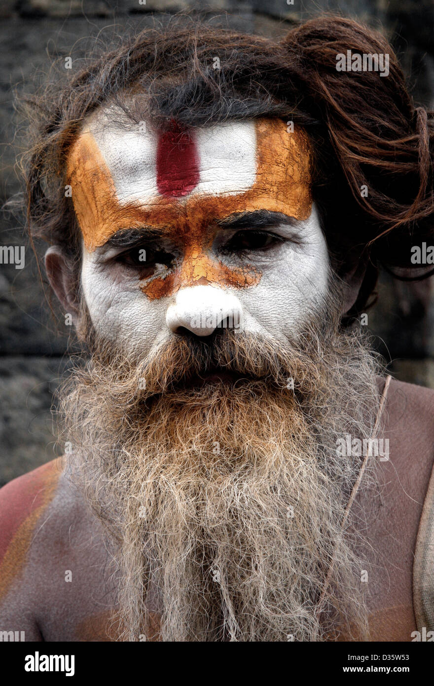 Pashupatinath Temple at Kathmandu Stock Photo